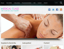 Tablet Screenshot of medical-class.ro